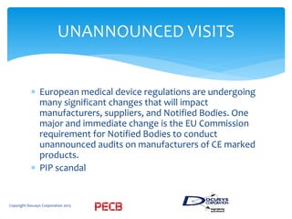 PECB Webinar: Proposed changes for medical device quality management systems and regulatory requirements