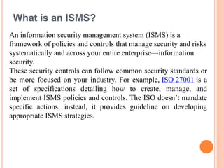Isms Risk Examples Quality management system................................... | PPTX