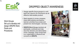 75
DROPPED OBJECT AWARENESS
Work Groups
Set up to develop and
design DROPS Work
Packs and
Procedures
09/02/2023 QMS - Cour...