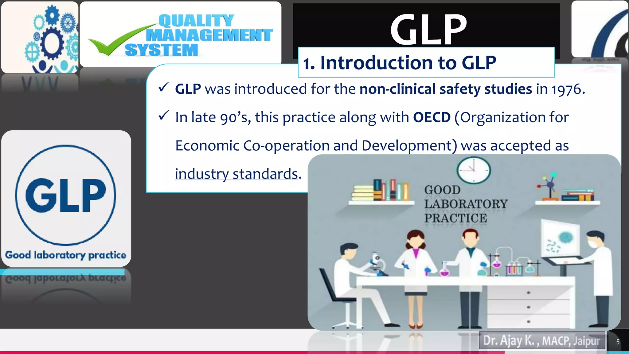 Quality management systems: Good Laboratory Practice (QMS GLP) | PPSX