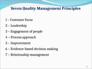 7 Management Principles Comprehensive Guide to ISO 9001:2015 Quality Management System ...