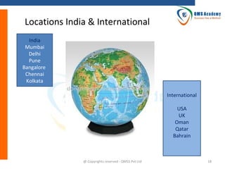 Locations India & International
India
Mumbai
Delhi
Pune
Bangalore
Chennai
Kolkata
International
USA
UK
Oman
Qatar
Bahrain

@ Copyrights reserved - QMSS Pvt Ltd

18

 