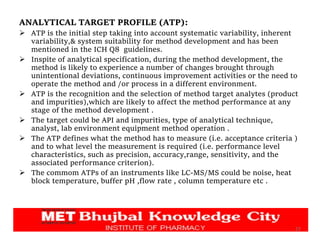 Quality by design in analytical method developmentpptx | PPTX