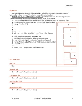 Sharepoint Wireframe Examples QMS SharePoint Wireframe - download and edit for you use | DOCX