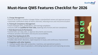 Choosing the Right QMS Software: Essential Features Checklist for 2026 ...