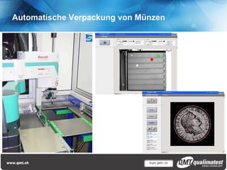 Profil QMT| 25
Automatische Verpackung von Münzen
 
