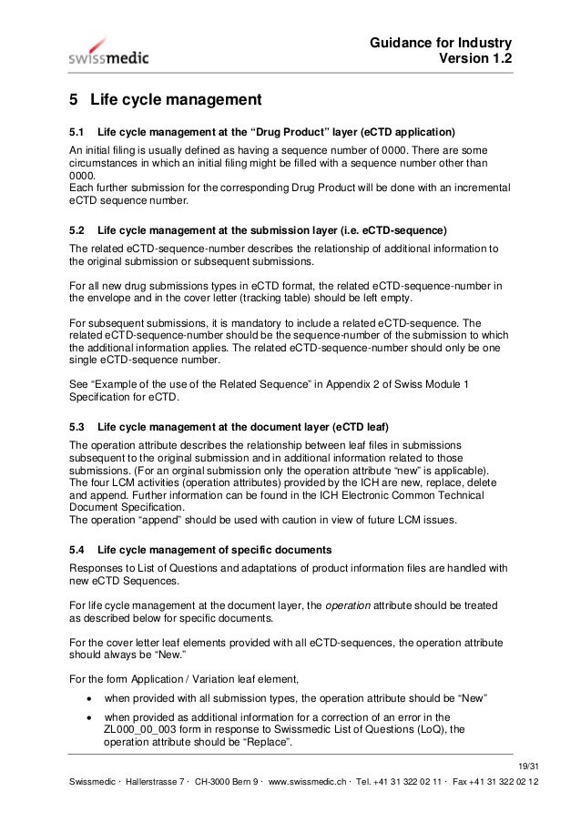 guidance for industry on providing regulatory information in ectd fo cover letters in ctd format