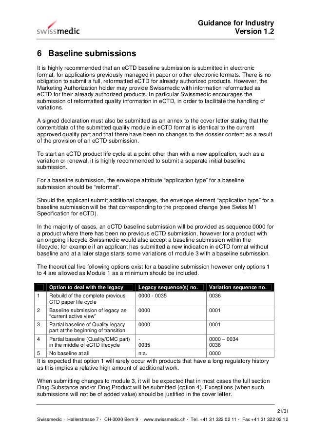 guidance for industry on providing regulatory information in ectd fo cover letters in ctd format