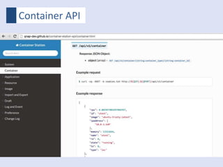 Container API
 