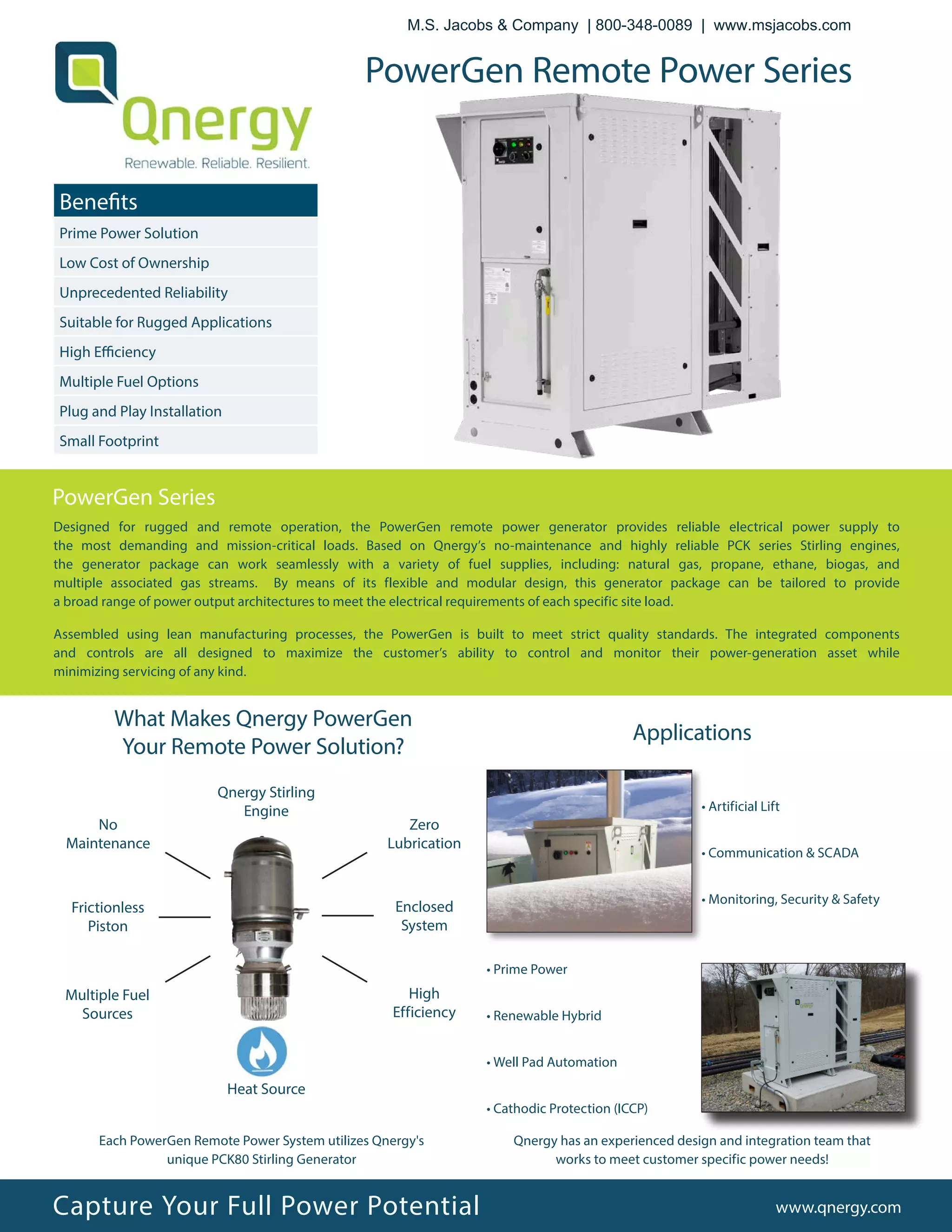 Qnergy Powergen Remote Power Series PDF Free Download