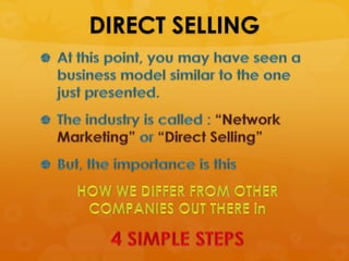 DIRECT SELLING
 