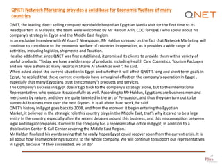 QNET: Network Marketing provides a solid base for Economic Welfare of many
countries
QNET, the leading direct selling comp...