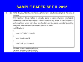 SAMPLE PAPER SET II 2012
 