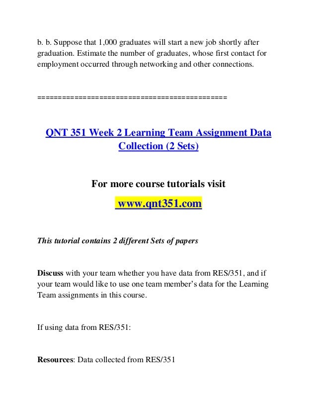 Qnt 351 Education For Service Qnt351 