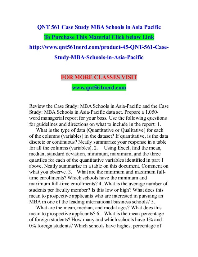 Mba case study examples pdf image