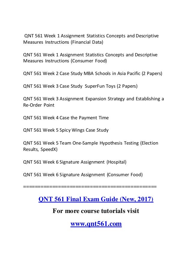 Qnt 561 Education Counseling Qnt561 