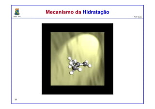 DQOI - UFC Prof. Nunes
Mecanismo da HidrataçãoMecanismo da Hidratação
35
 