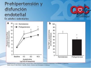 Prehypertension Is Associated With Impaired Nitric Oxide-Mediated Endothelium-Dependent Vasodilation in Sedentary Adults. Brian R. Weil, Brian L. Stauffer, Jared J. Greiner and Christopher A. DeSouza 