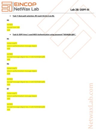Nxll28 ospf iii | PDF