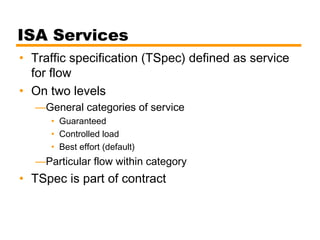 integrated and diffrentiated services | PPT