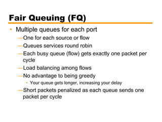 Multiple Flow Queue integrated and diffrentiated services | PPT