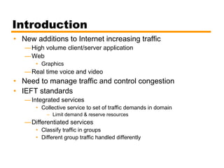 integrated and diffrentiated services | PPT