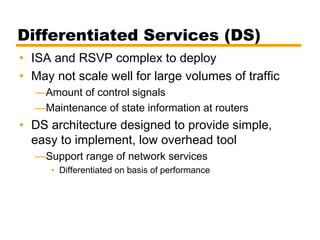 integrated and diffrentiated services | PPT