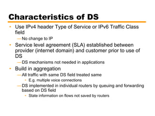 integrated and diffrentiated services | PPT
