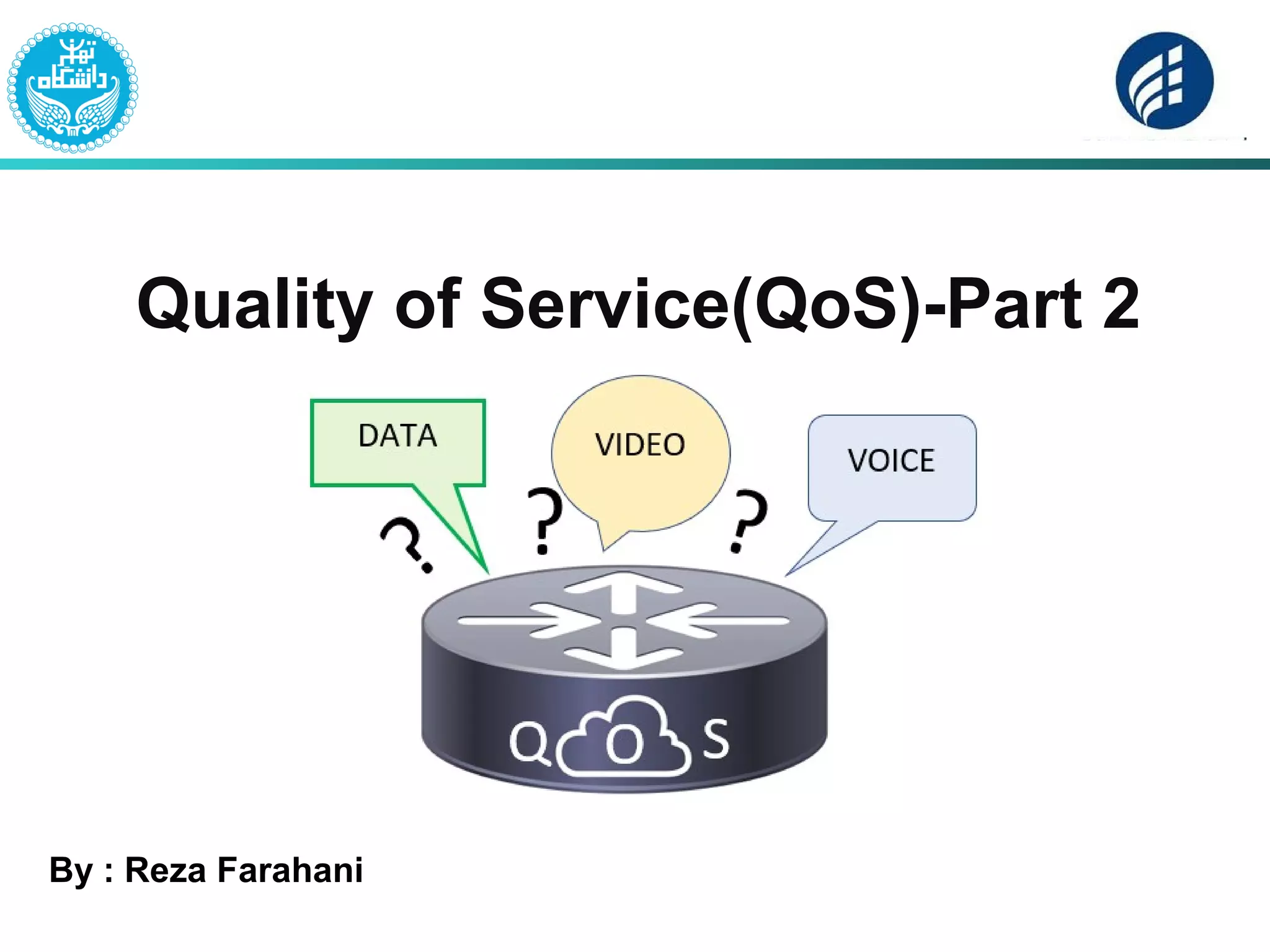 Quality of Service(QoS)-Part 2
By : Reza Farahani
 