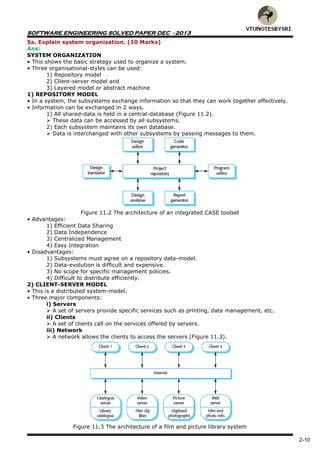 VTU 5TH SEM CSE SOFTWARE ENGINEERING SOLVED PAPERS - JUN13 DEC13 JUN14 ...