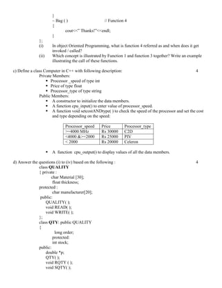 Computer Science Sample Paper 2 | PDF