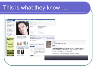 This is what they know…. 