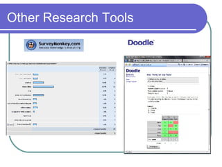 Other Research Tools 