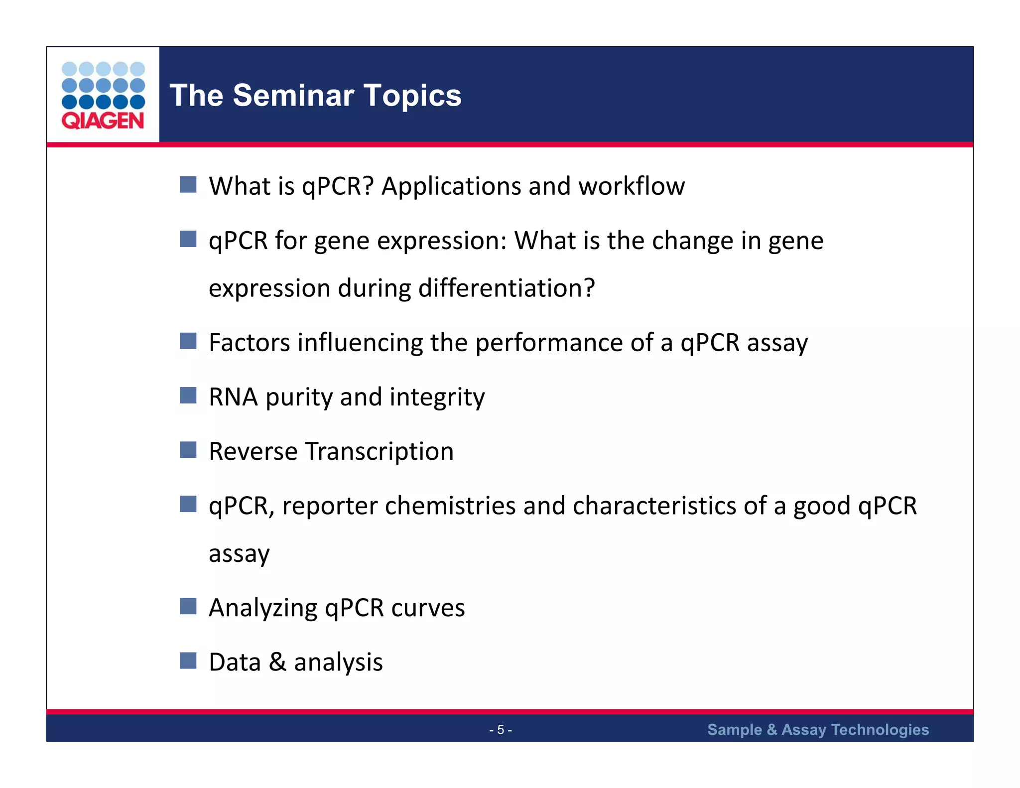 Q pcr introduction 2013 | PDF | Chemistry | Science