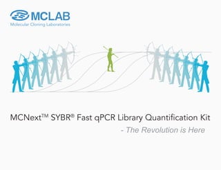 Molecular Cloning Laboratories
MCNextTM
SYBR®
Fast qPCR Library Quantification Kit
- The Revolution is Here
Molecular Cloning Laboratories
 