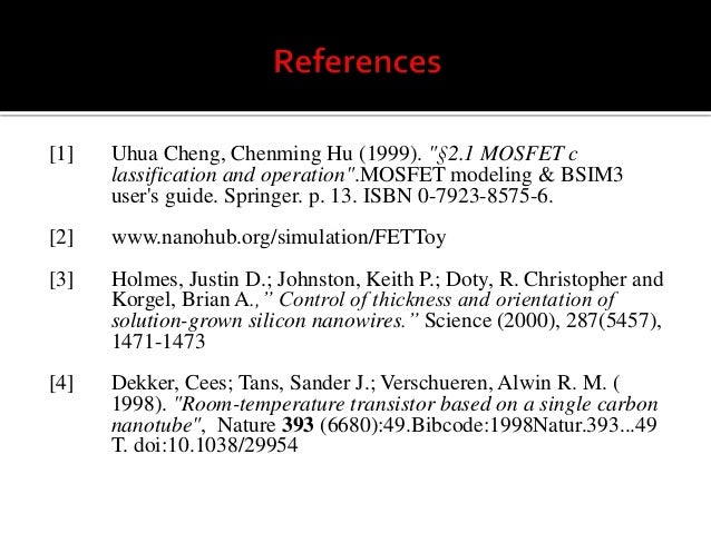 Room Temperature Transistor Based On A Single Carbon Nanotube Room Temperature Transistor Based On A Single Carbon Nanotube