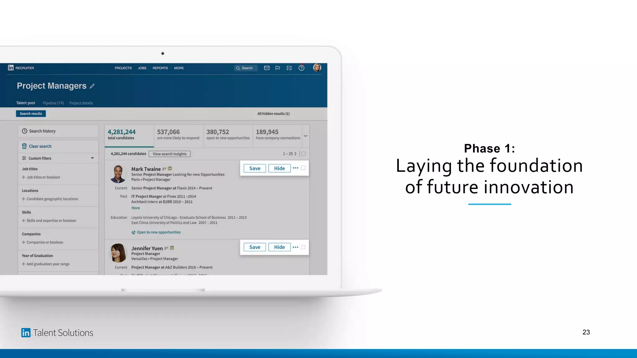 Phase 1:
Laying the foundation
of future innovation
23
 