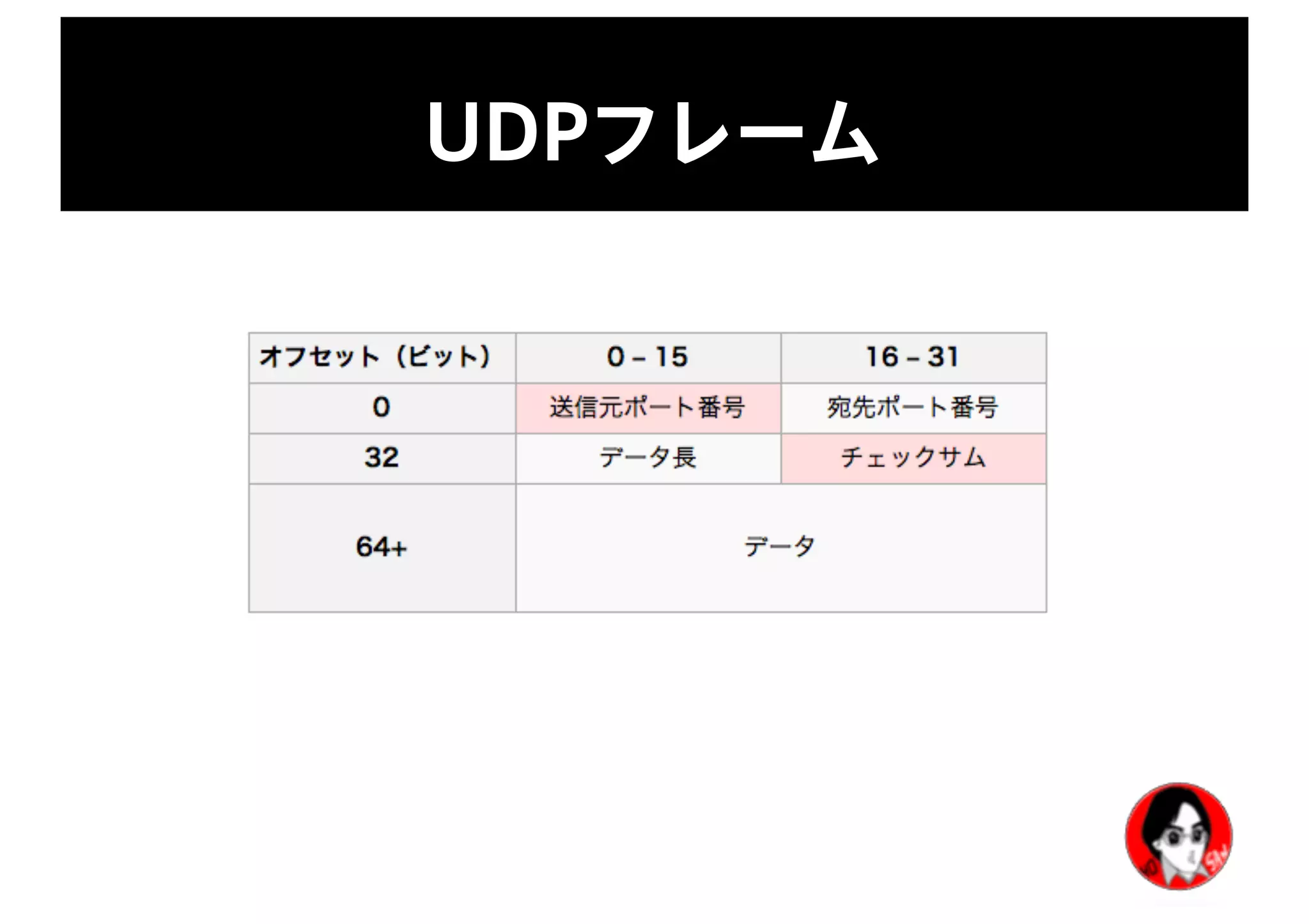 UDPフレーム
 