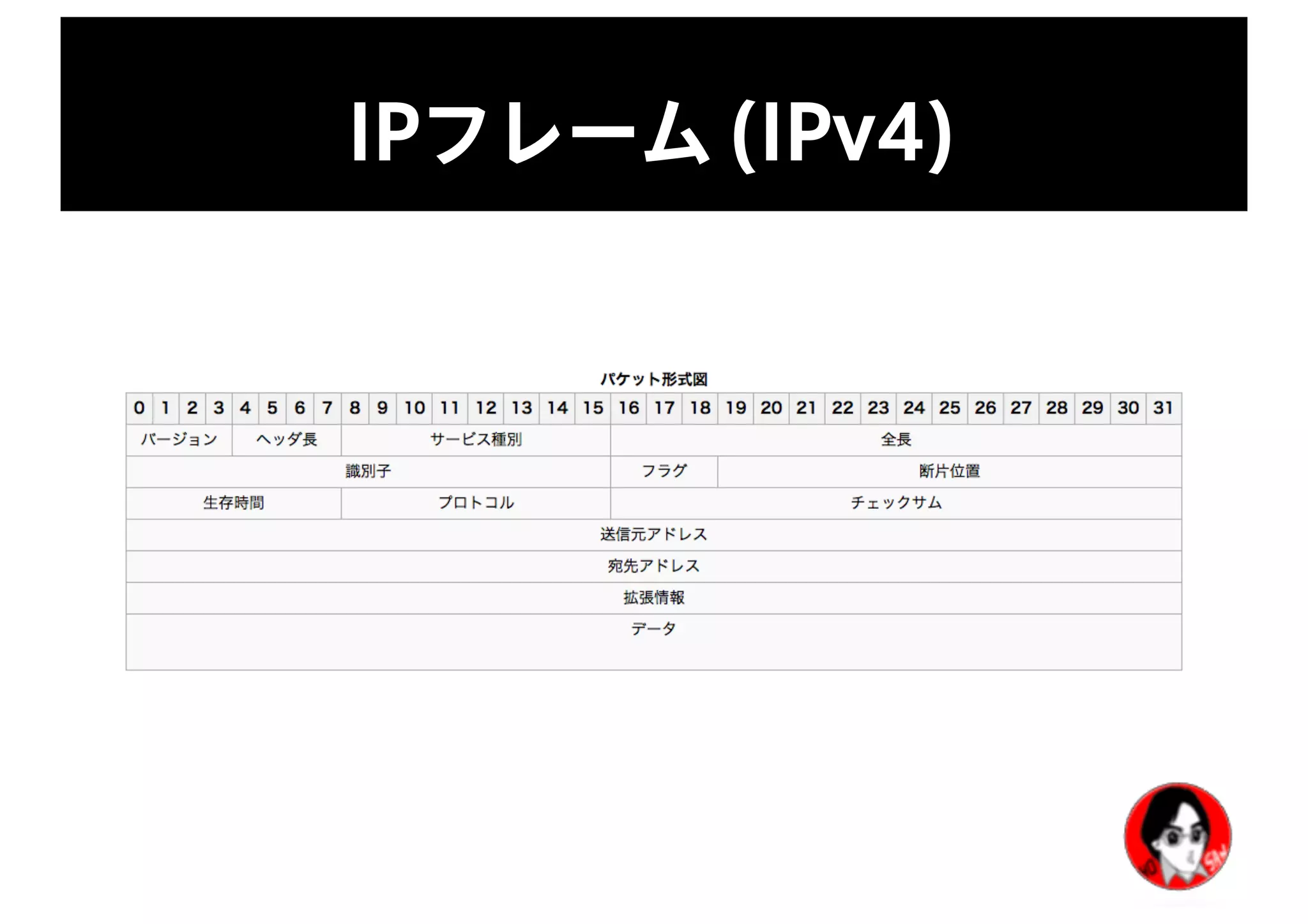 IPフレーム (IPv4)
 