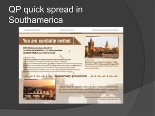 QP quick spread in
Southamerica
 