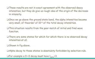 Angular Momentum & Parity in Alpha decay | PPTX