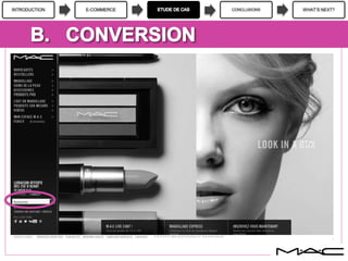 INTRODUCTION E-COMMERCE CONCLUSIONS WHAT’S NEXT?
 