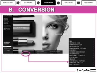 INTRODUCTION E-COMMERCE CONCLUSIONS WHAT’S NEXT?
 