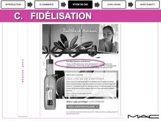 INTRODUCTION E-COMMERCE CONCLUSIONS WHAT’S NEXT?
 