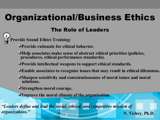 Ethics And Moral Philosophies Of Organizations