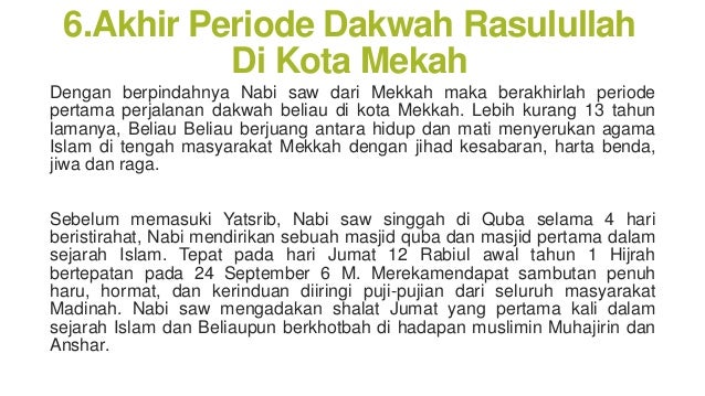 Berapa Tahun Rasulullah Berdakwah Di Mekah Dan Madinah Berapa Tahun Nabi Muhammad Berdakwah Di Mekah - Berbagai Tahun