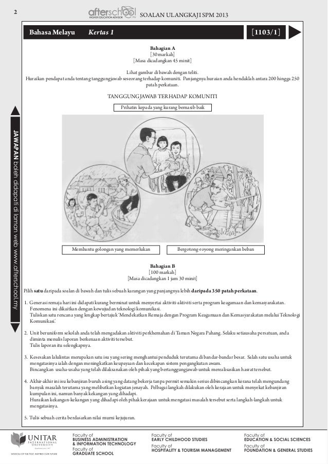 SOALAN ANALISIS SPM 2013