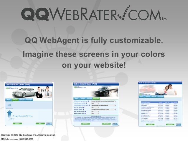 QQ WebRater & QQ WebAgent Auto Insurance Comparative Raters QQ WebRater & QQ WebAgent Auto Insurance Comparative Raters