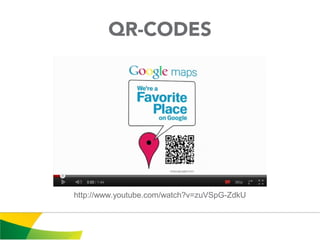 QR-CODES




http://www.youtube.com/watch?v=zuVSpG-ZdkU
 