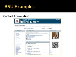 Contact Information
 